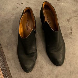 Lucky brand black leather booties